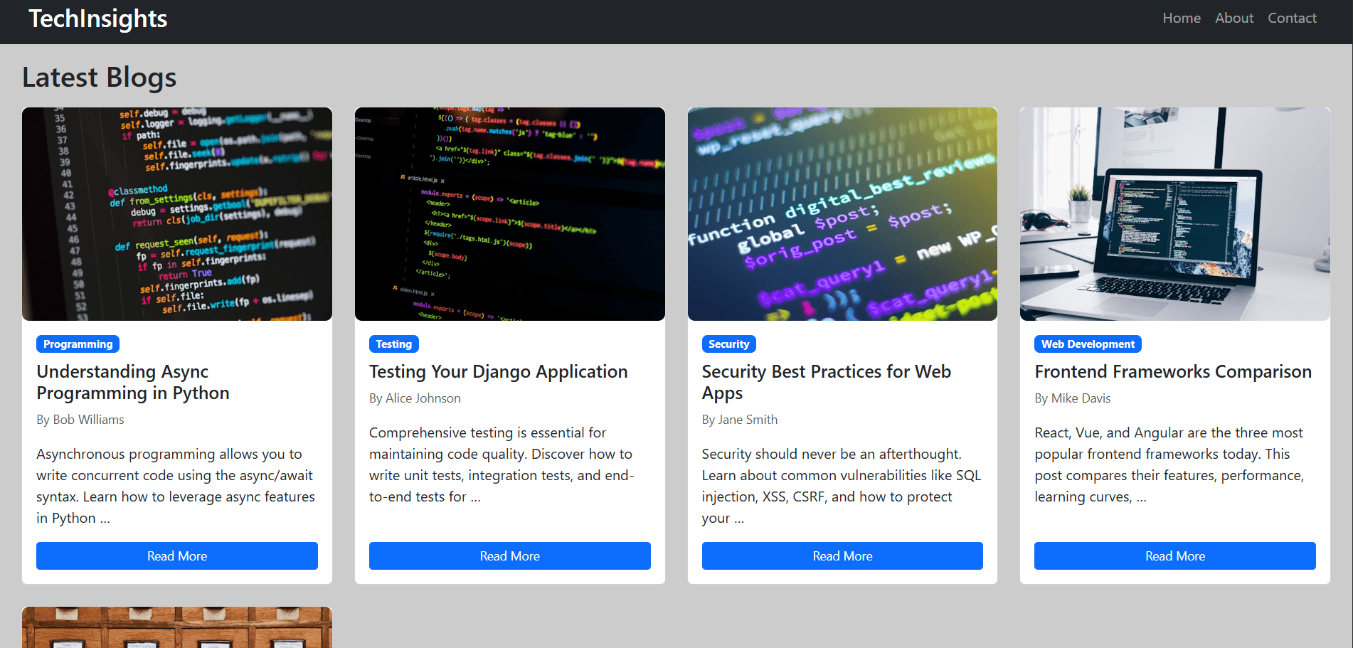 Blog platform preview